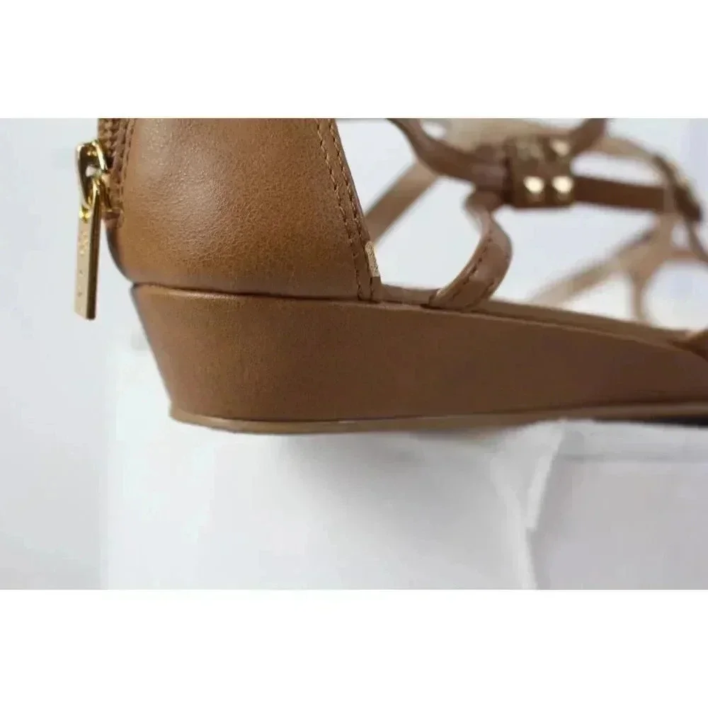 ISOLA beige open toe ladies wedge shoes size 9